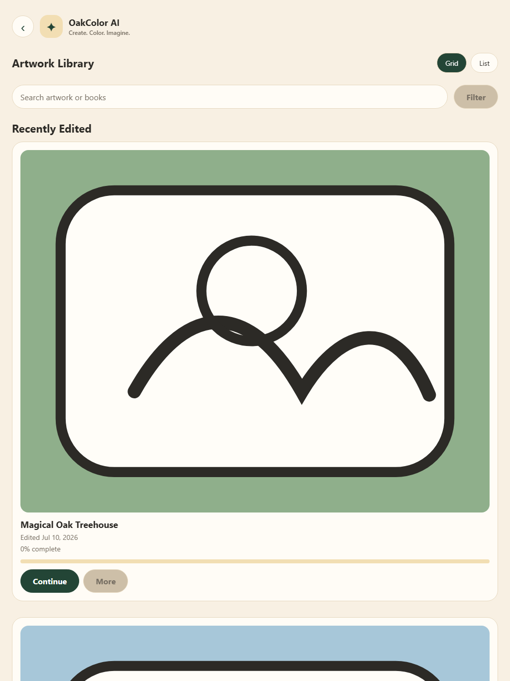 Coloring Library app screenshot