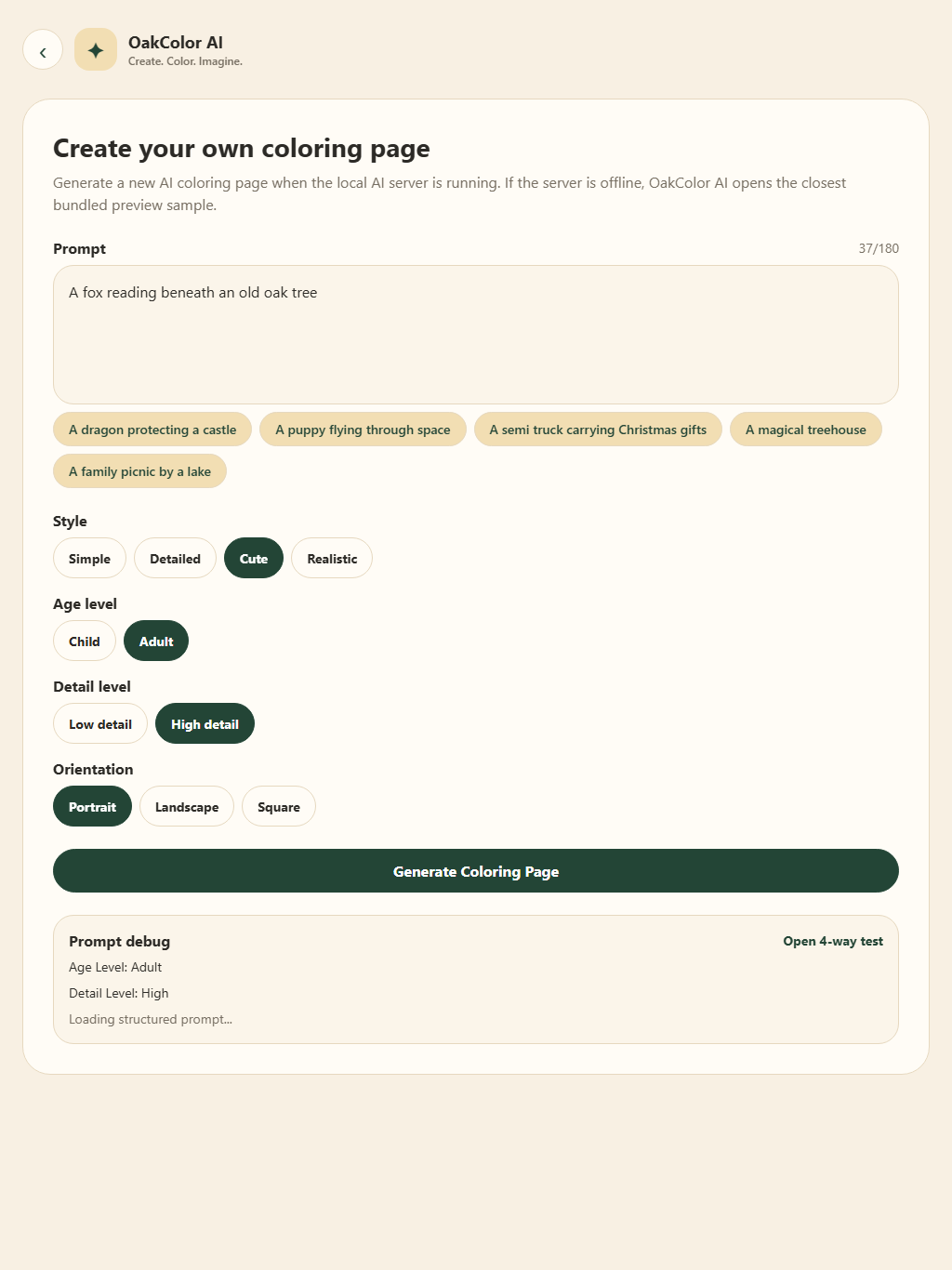 Custom Creative Controls app screenshot