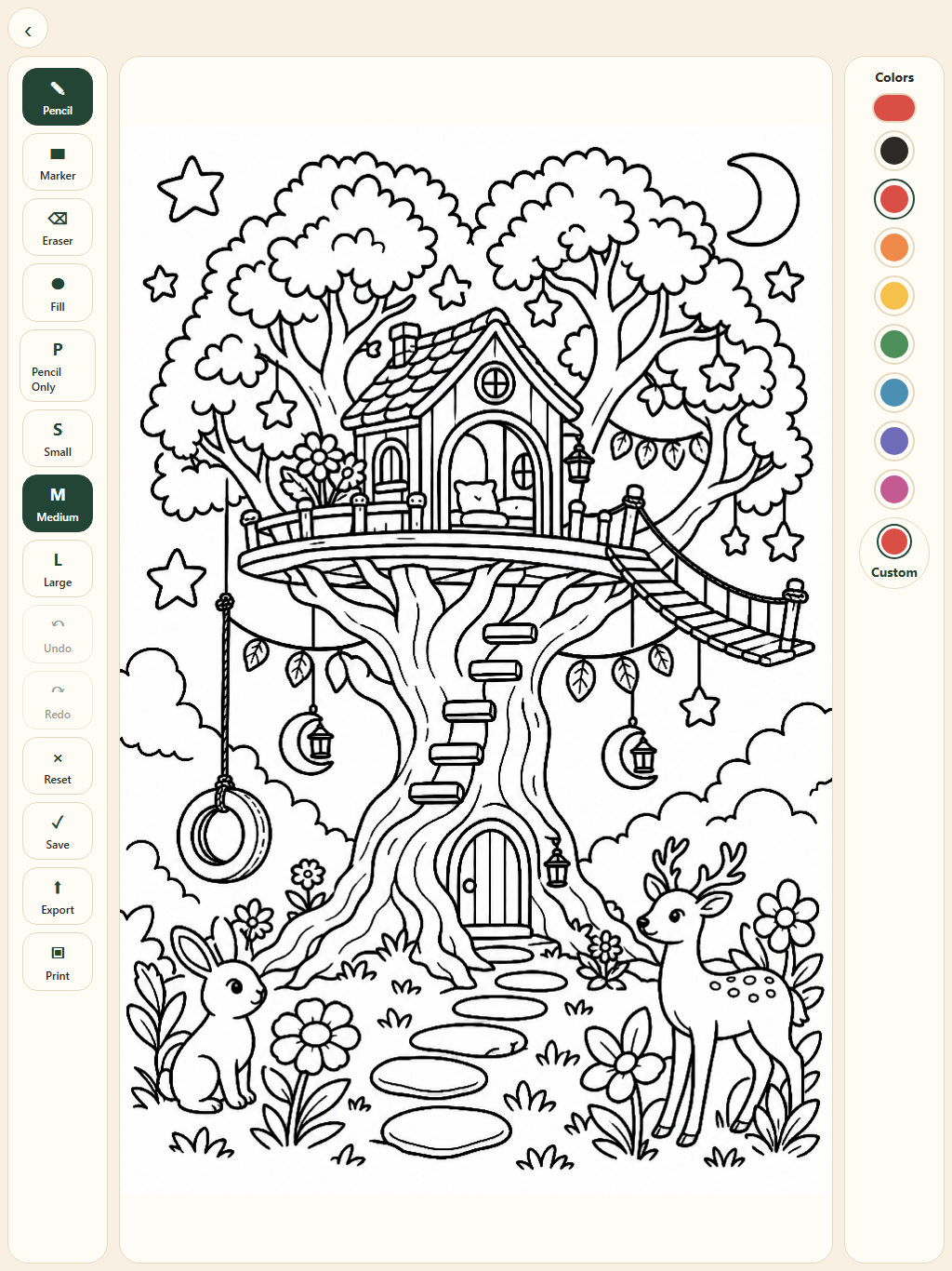 Protected Coloring Canvas app screenshot